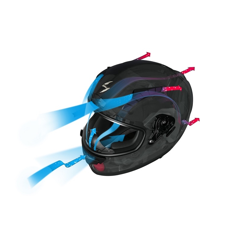 Integrální přilba na moto Scorpion EXO-2000 Avenger zeleno-modrá výprodej
