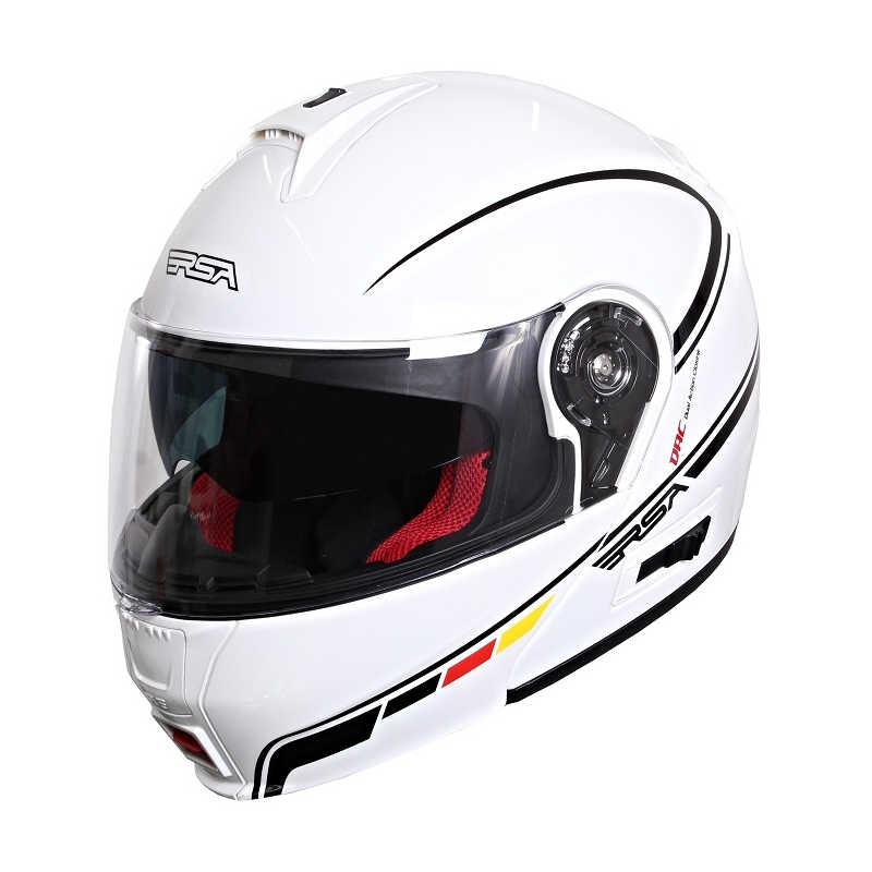 Vyklápěcí přilba na motorku RSA TR-01 bílo-černá výprodej