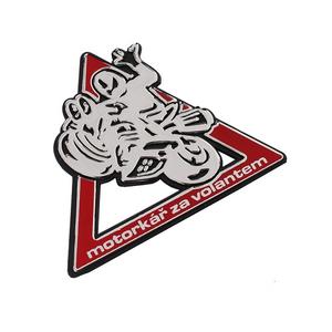 3D-klistermærke Motorcyklist bag rattet