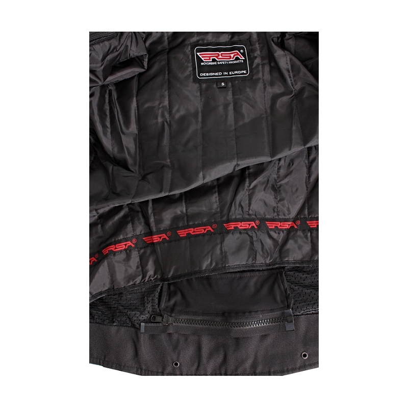 Bunda na motorku RSA Razor černo-fluo žlutá výprodej