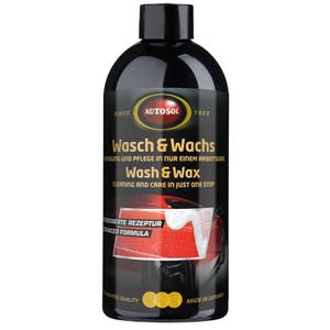 Shampoo med voks Autosol Wash and Wax 500 ml