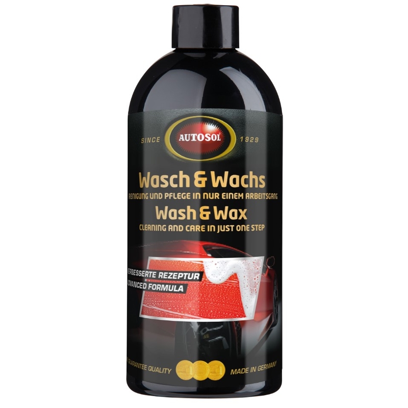 Shampoo med voks Autosol Wash and Wax 500 ml