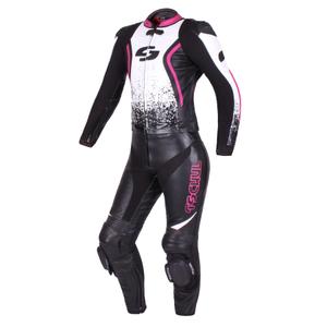 Tschul 586 sort-hvid-pink jumpsuit til kvinder udsalg