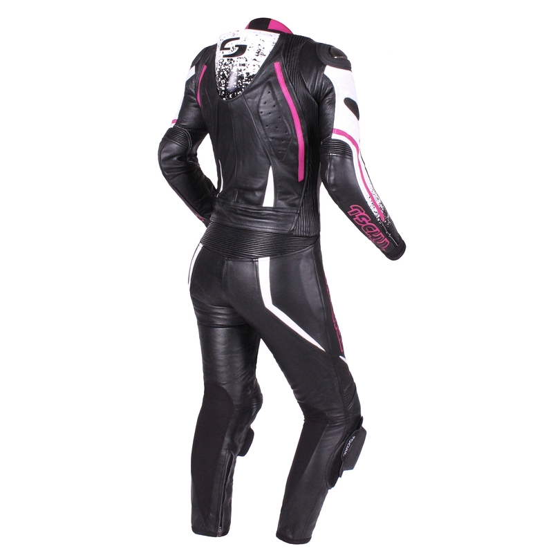 Tschul 586 sort-hvid-pink jumpsuit til kvinder udsalg