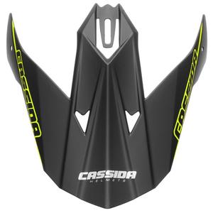 Hjelm til Cassida Libor Podmol sort-grå-fluogul