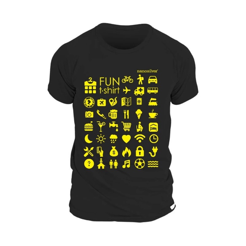 T-shirt nanosilver Travel Classic sort