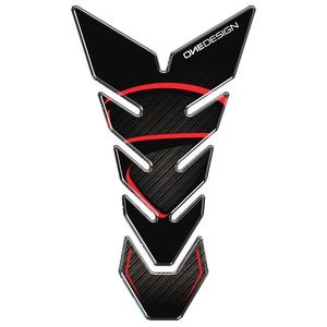 Cover til brændstoftank Print - Black Edition sort-rød