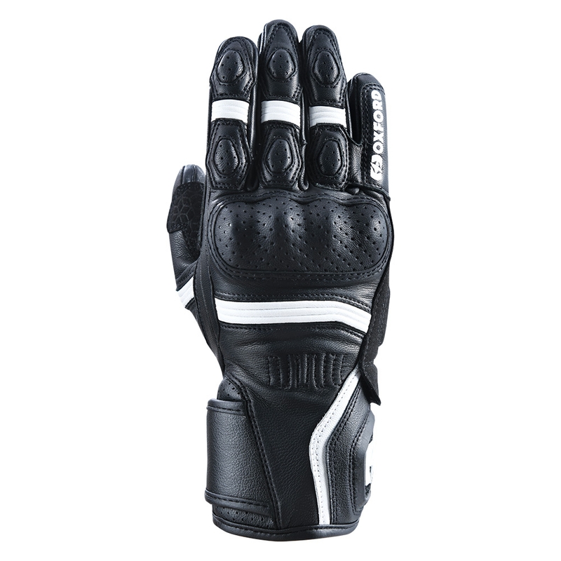 Motorcykelhandsker Oxford RP-5 2.0 sort og hvid
