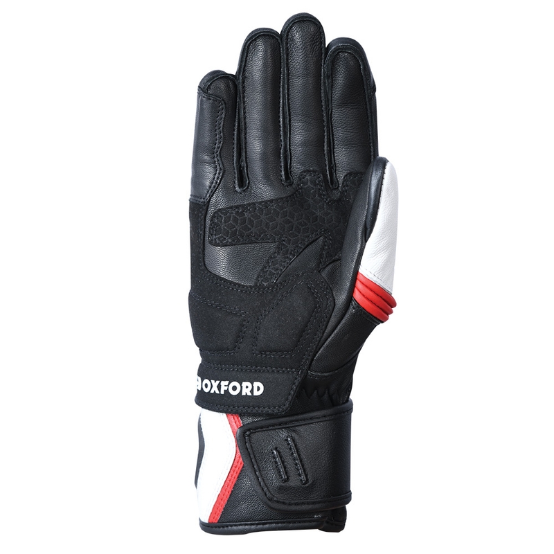 Motorcykelhandsker Oxford RP-5 2.0 hvid-sort-rød udsalg