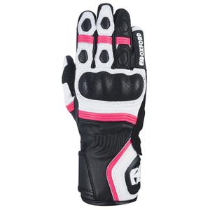 Oxford RP-5 2.0 motorcykelhandsker til kvinder, hvid-sort-pink