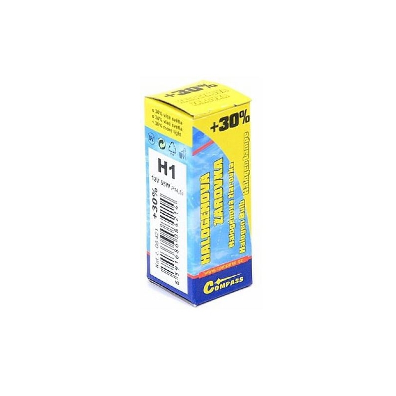 Pære 12V H1 55W +30%.