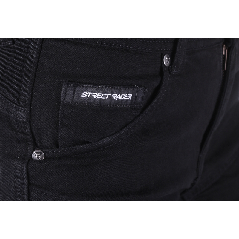 Damejeans Street Racer Stretch II Slim fit CE sort