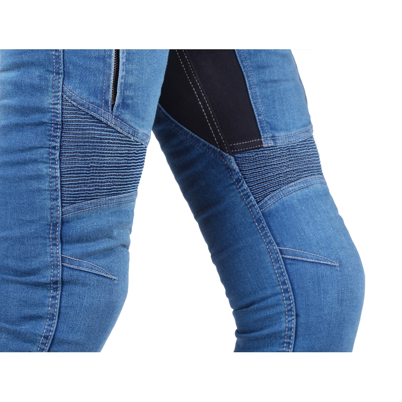 Damejeans Street Racer Stretch II Slim fit CE blå