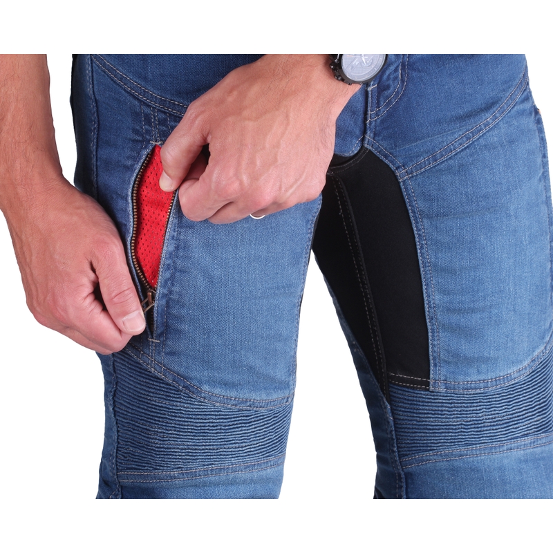 Street Racer Stretch II CE Blue Extended Motorcycle Jeans