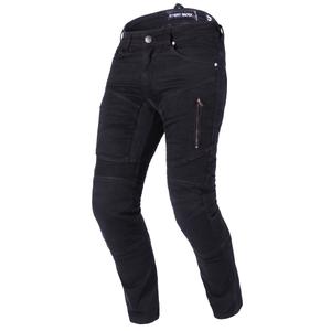 Street Racer Stretch II CE Black Cropped Motorcycle Jeans