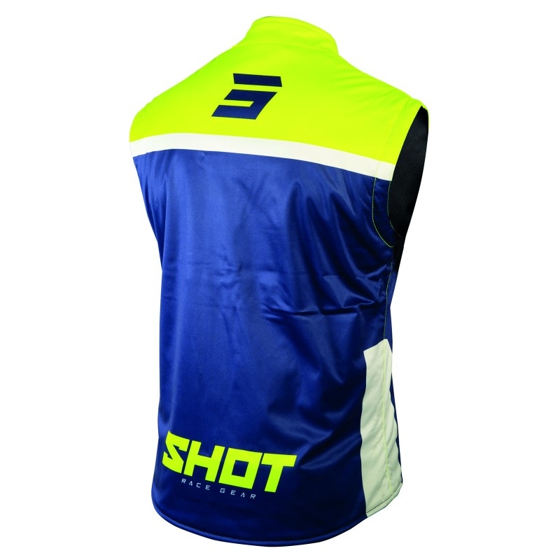 Softshellová vesta Shot Lite modro-fluo žlutá výprodej
