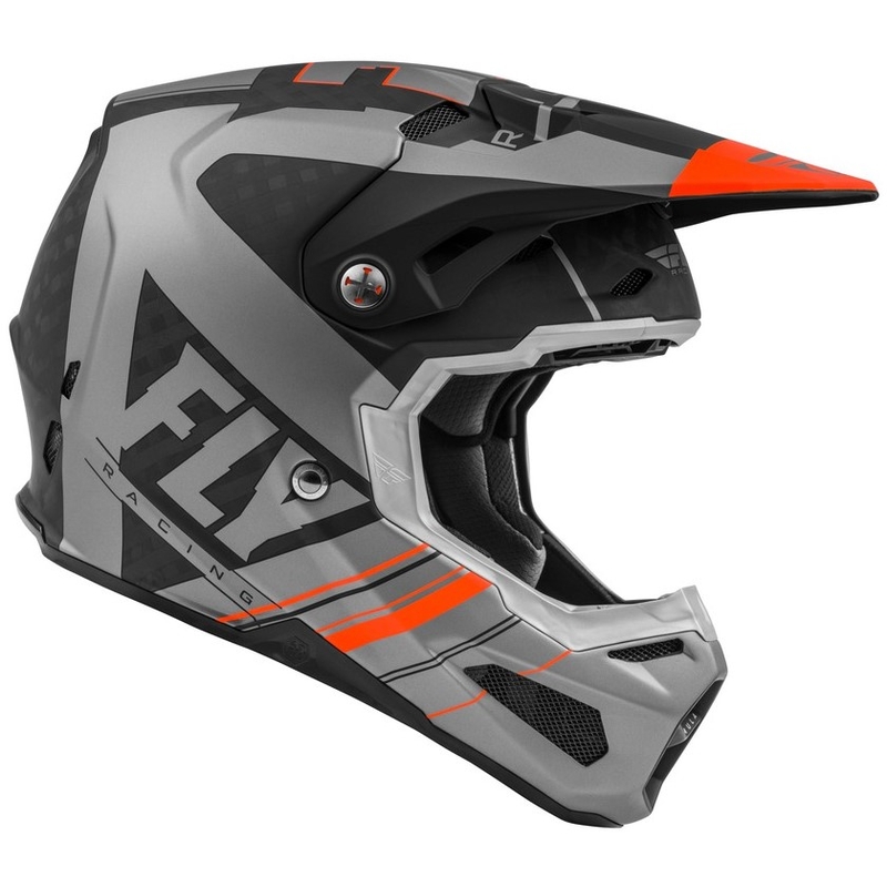 Motokrosová přilba FLY Racing Formula Vector černo-šedo-oranžová