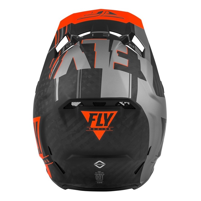 Motokrosová přilba FLY Racing Formula Vector černo-šedo-oranžová