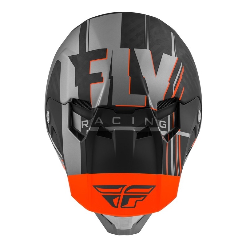 Motokrosová přilba FLY Racing Formula Vector černo-šedo-oranžová