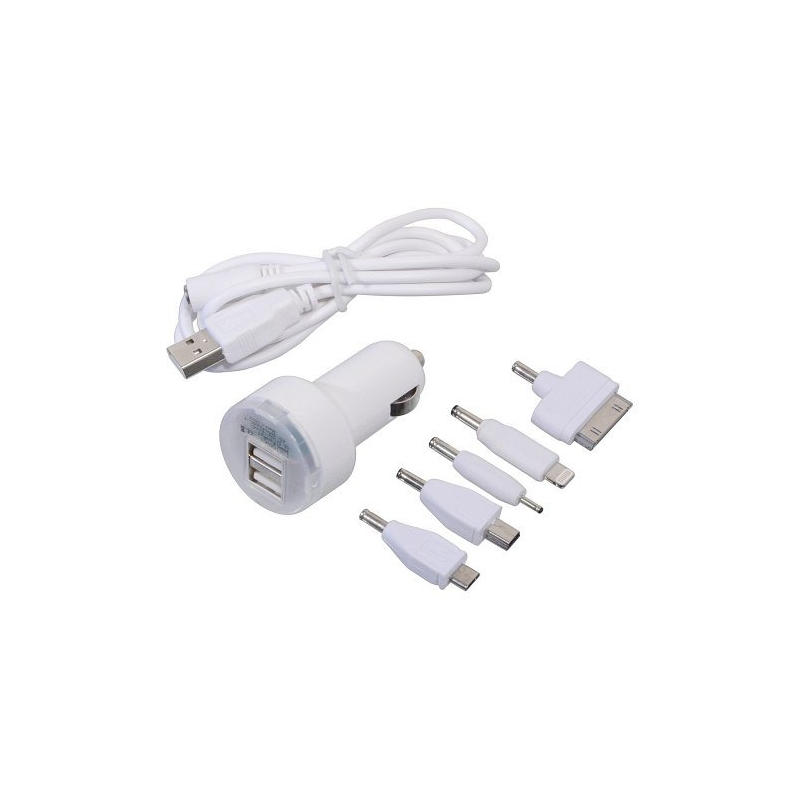 Telefonoplader 12V 2,1A (iPhone 4/5/6, micro USB, Nokia)