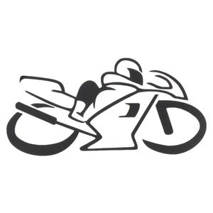 Klistermærke silhuet Cykel sort