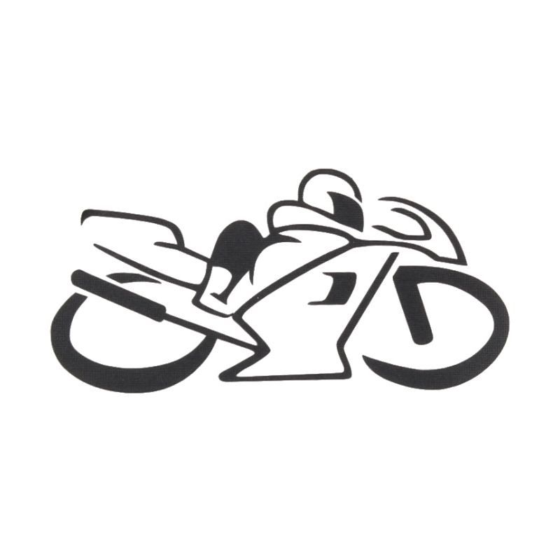 Klistermærke silhuet Cykel sort