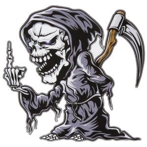 Klistermærke Skull til venstre