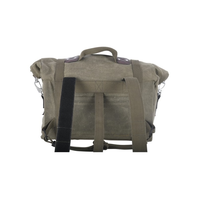 Oxford Heritage khakigrøn 40 liters sidetaske til motorcykel
