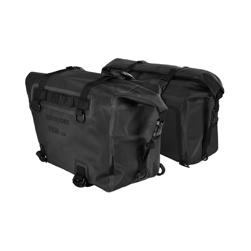 Oxford AQUA P32 sort 16 l sidetaske til motorcykel