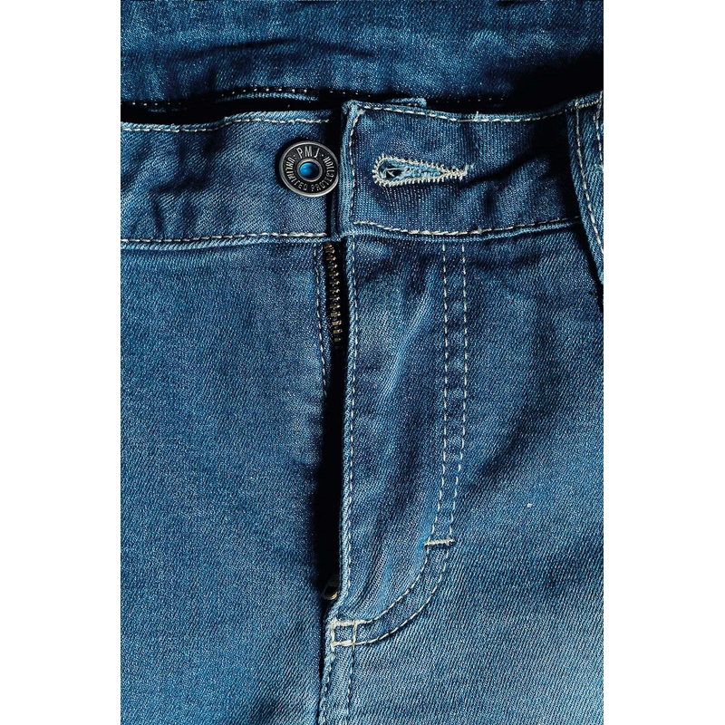 PMJ Skinny Motorcycle Jeans til kvinder Blå udsalg