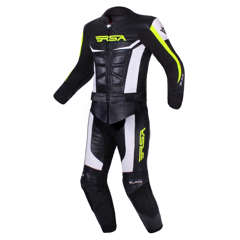 RSA Blade sort-hvid-fluogul jumpsuit til mænd udsalg