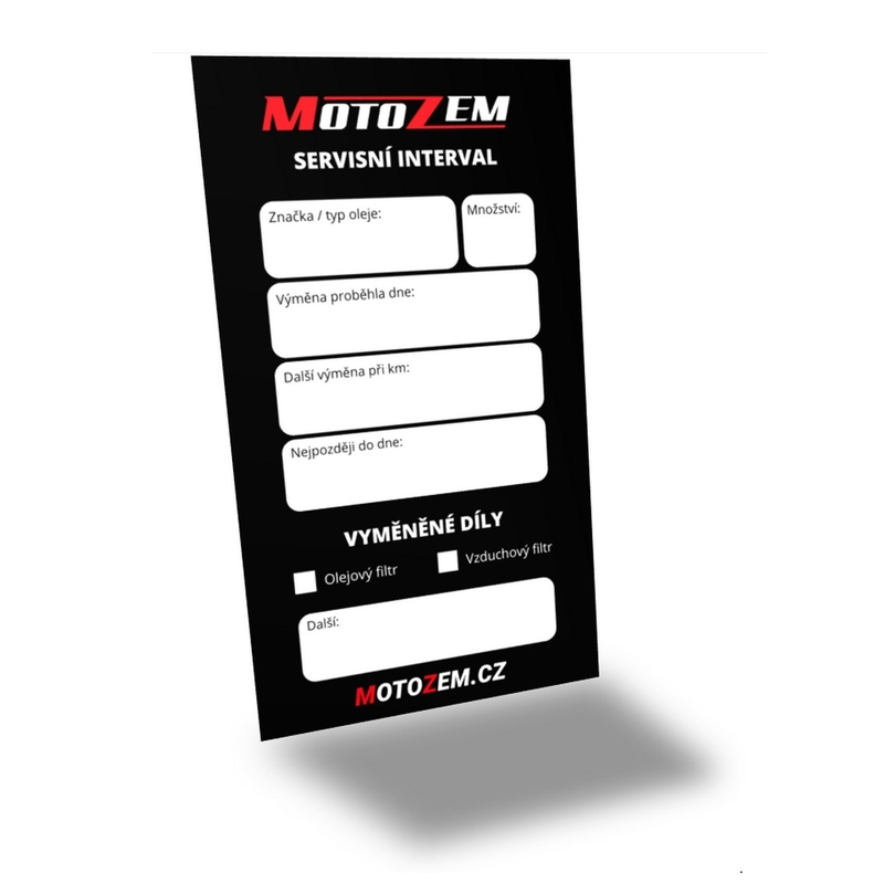 MotoZem service label