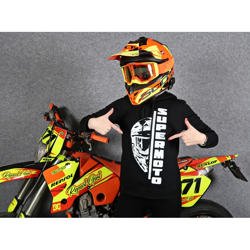 Sweatshirt til kvinder SUPERMOTO sort udsalg