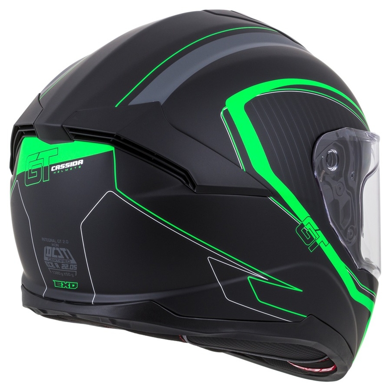 Integralhjelm Cassida Integral GT 2.0 Reptyl sort-grå-grøn