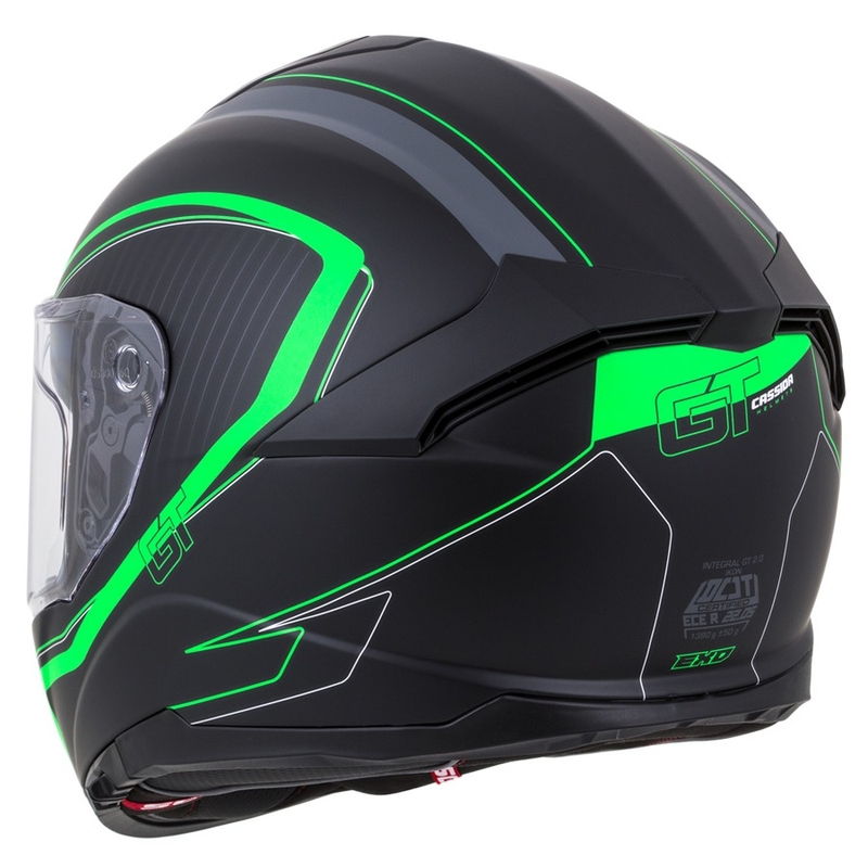 Integralhjelm Cassida Integral GT 2.0 Reptyl sort-grå-grøn