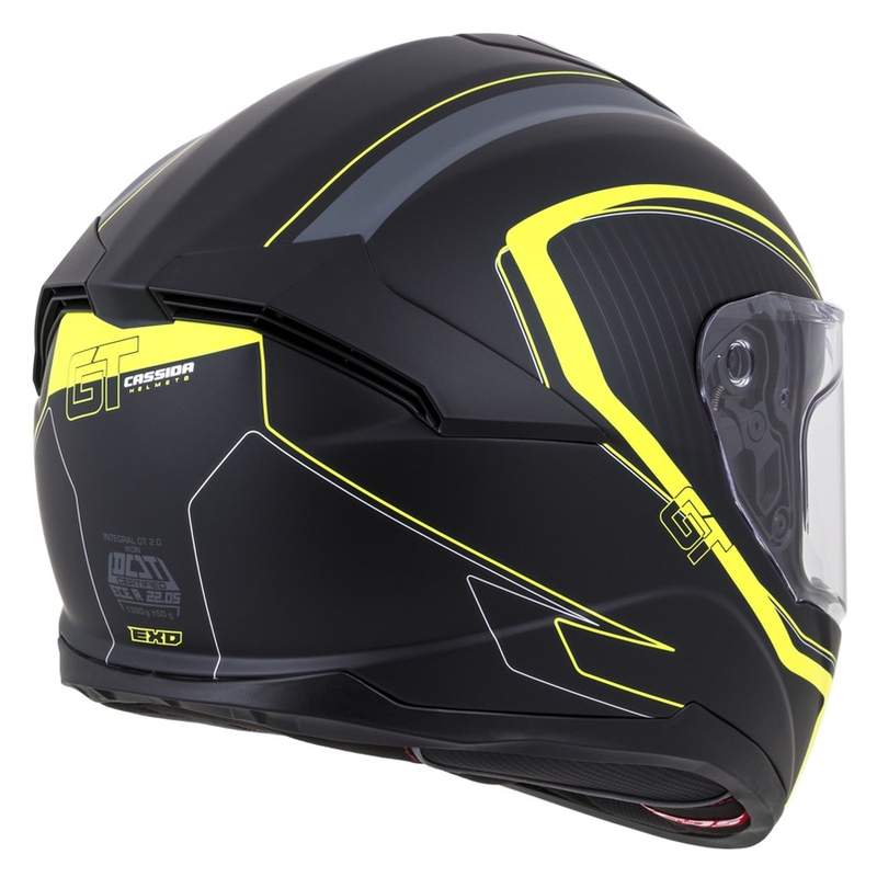 Integrální přilba Cassida Integral GT 2.0 Reptyl černo-šedo-fluo žlutá