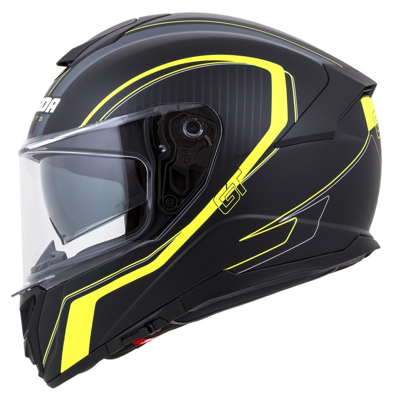 Integrální přilba Cassida Integral GT 2.0 Reptyl černo-šedo-fluo žlutá