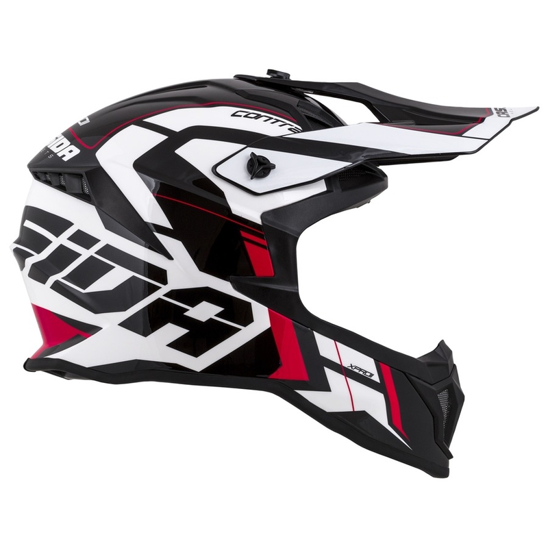 Cassida Cross Pro II Contra motocrosshjelm hvid-rød-sort