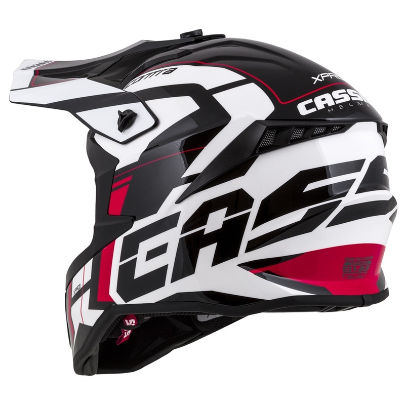 Cassida Cross Pro II Contra motocrosshjelm hvid-rød-sort
