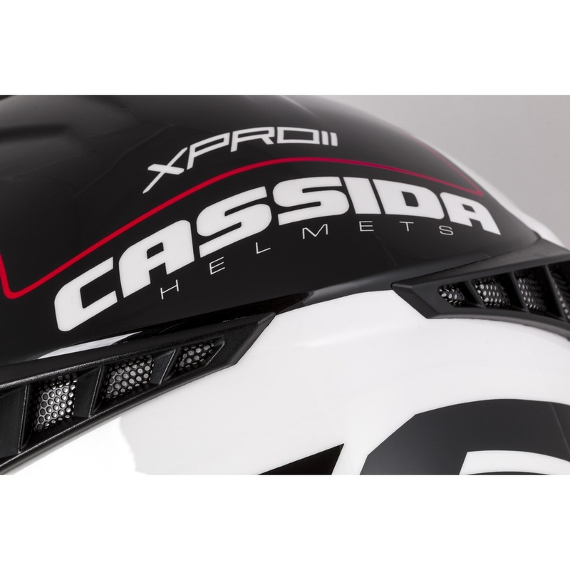 Cassida Cross Pro II Contra motocrosshjelm hvid-rød-sort