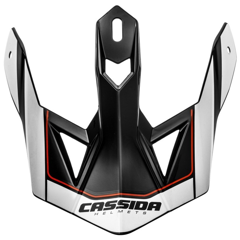 Cassida Cross Pro II hjelmvisir hvid-rød-sort