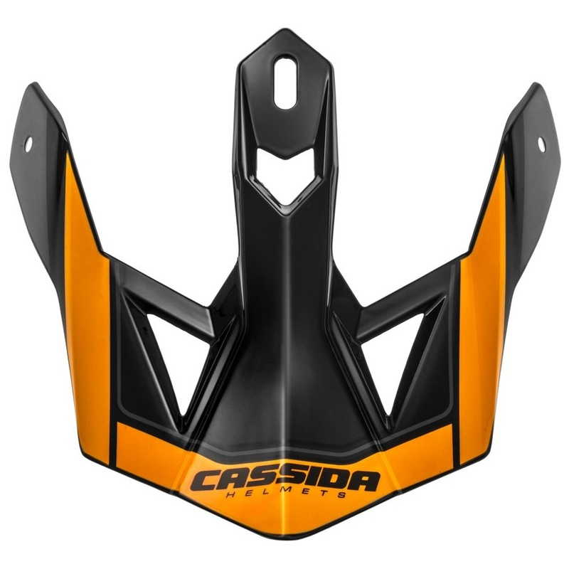 Cassida Cross Pro II hjelmvisir orange-sort-grå