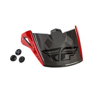 Hjelmvisir til FLY Racing Kinetic Straight rød-sort-grå