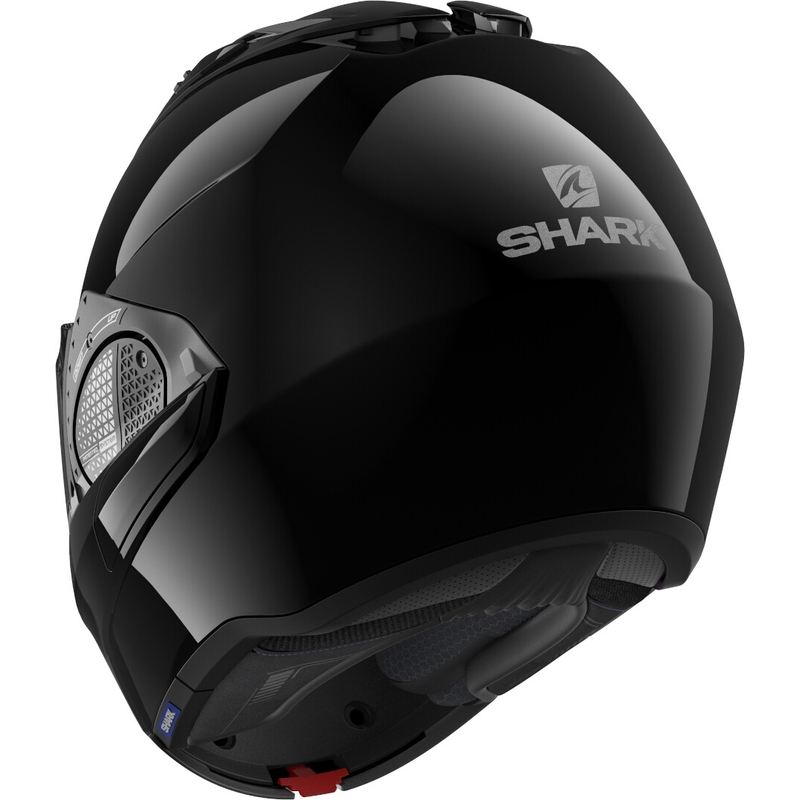 Překlápěcí přilba SHARK EVO-GT Blank černá lesklá