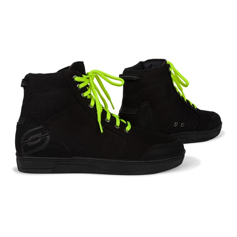 Ozone Town motorcykelstøvler sort-fluo gul