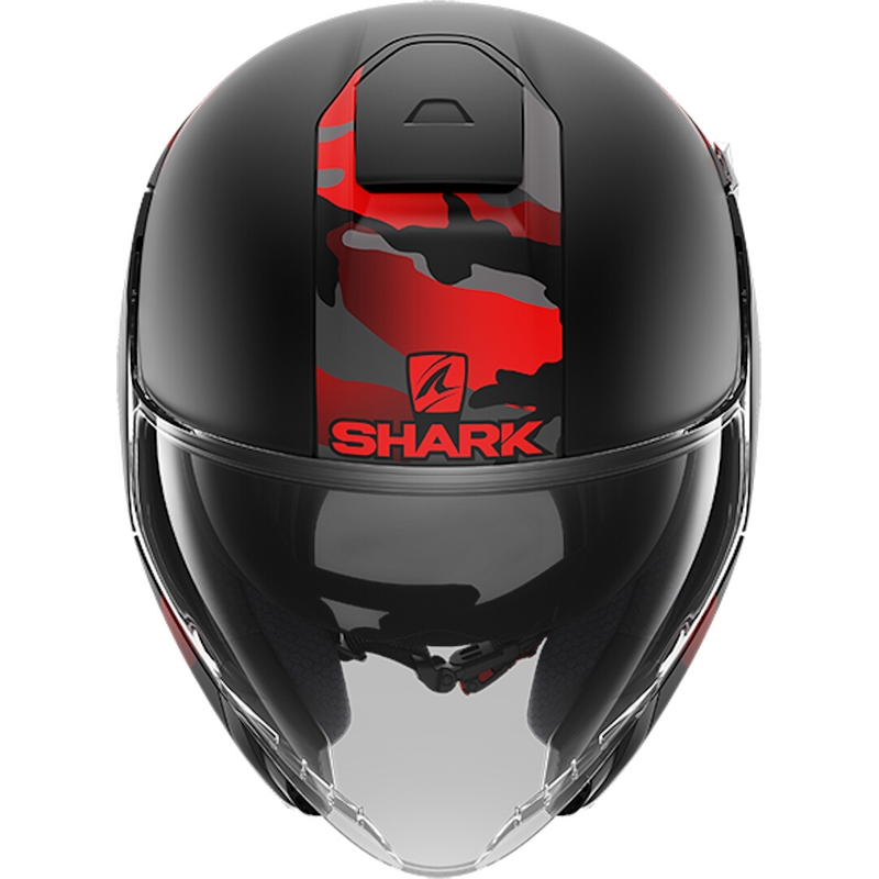 Åben hjelm SHARK CITYCRUISER Genom sort-rød udsalg