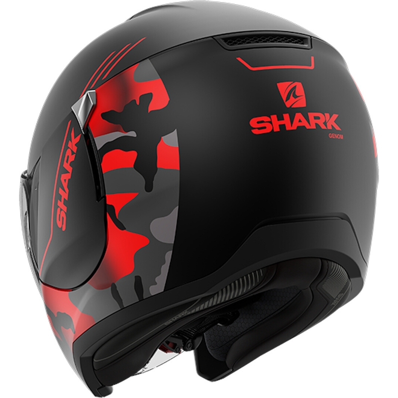 Åben hjelm SHARK CITYCRUISER Genom sort-rød udsalg