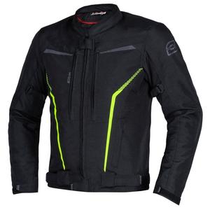 Ozone Delta IV motorcykeljakke sort-fluo gul