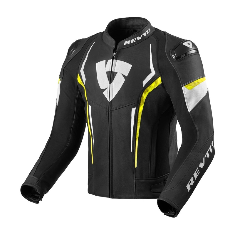 Revit Glide motorcykeljakke sort-neon gul udsalg