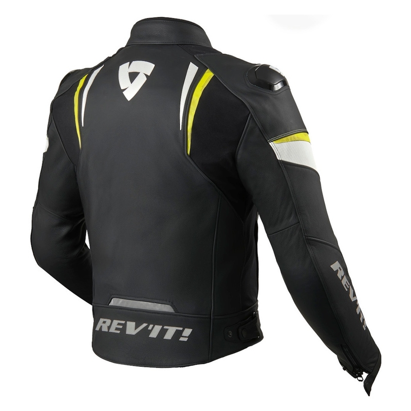 Revit Glide motorcykeljakke sort-neon gul udsalg
